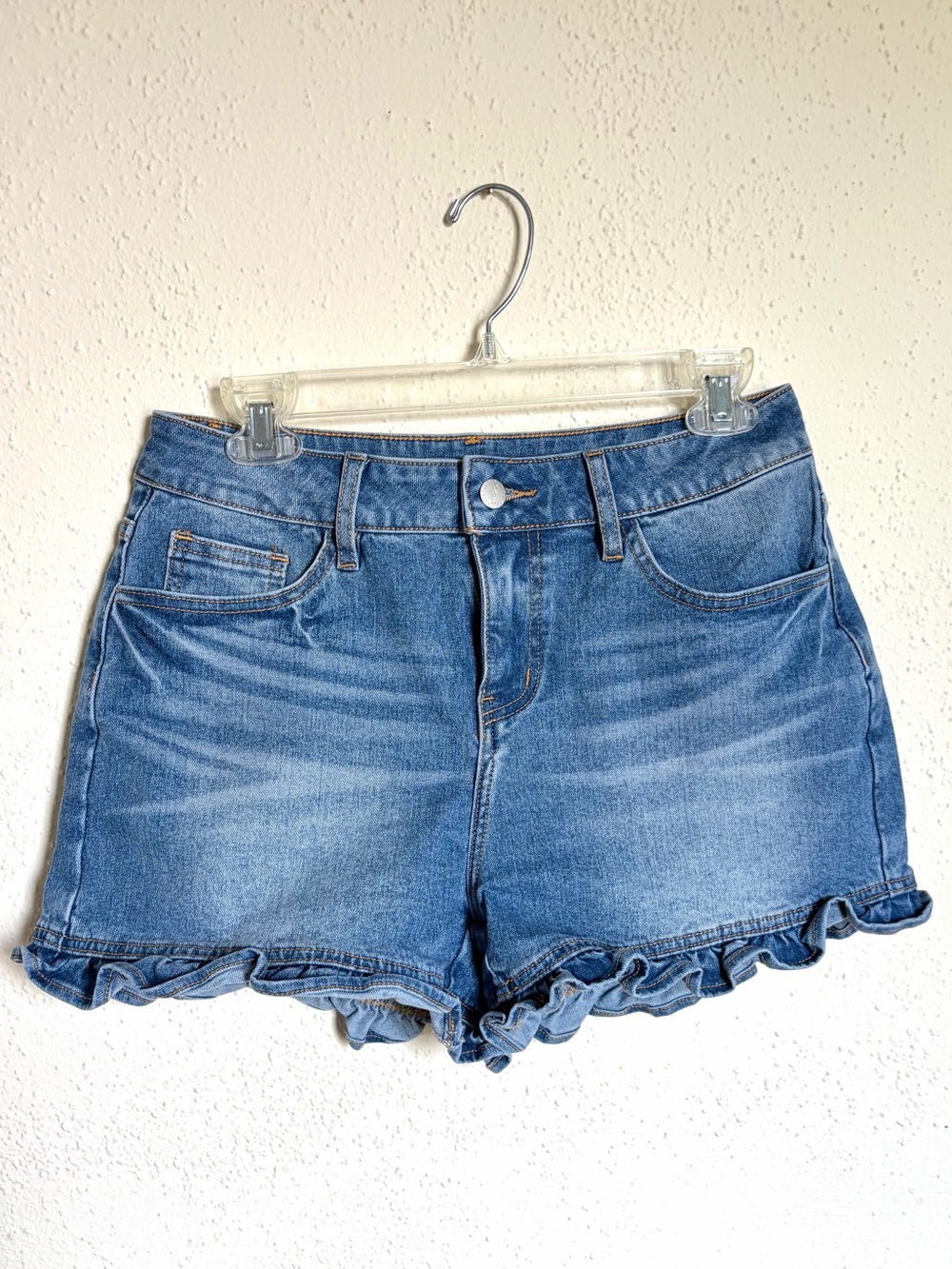 Flamigals Denim Ruffle Shorts